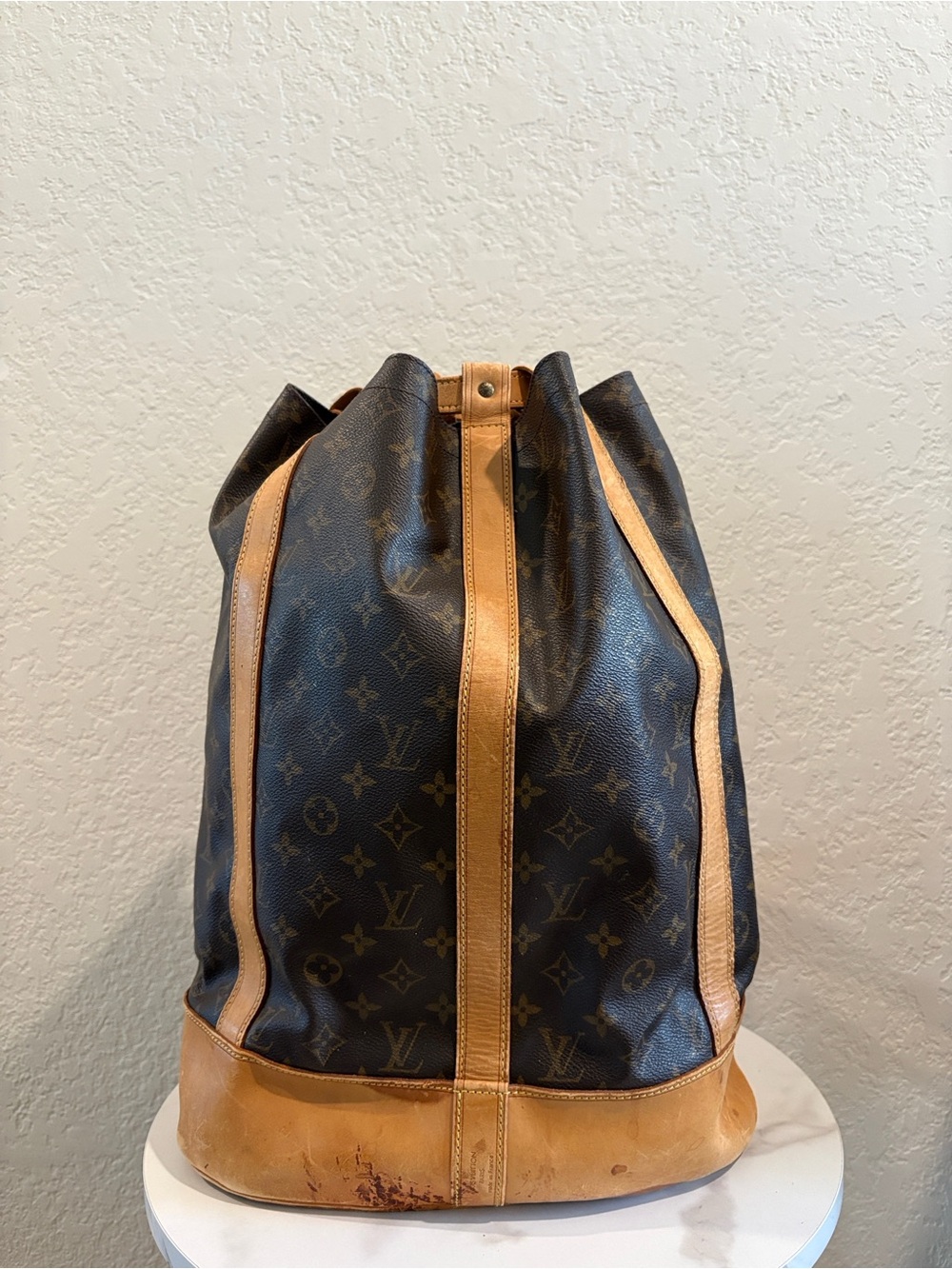 Louis Vuitton Monogram Radonne GM Canvas Drawstring Duffel Backpack